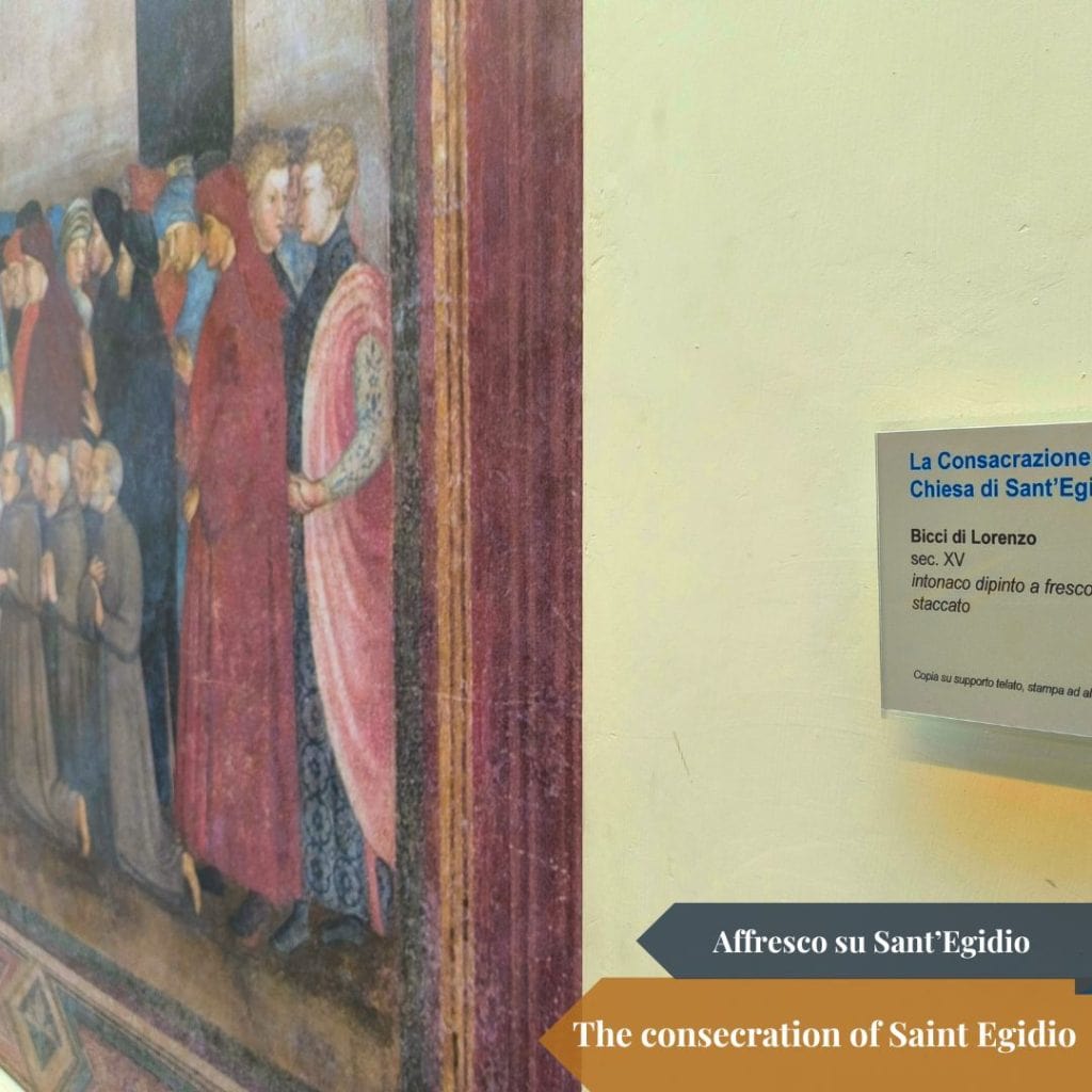 Frescoe of the consecration of Sant Egidio