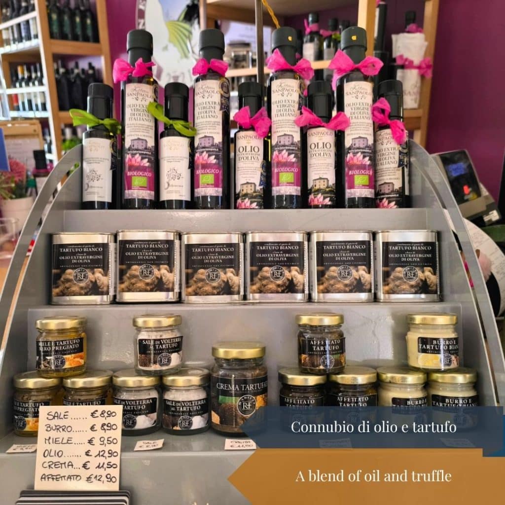 Connubio di olio e tartufo