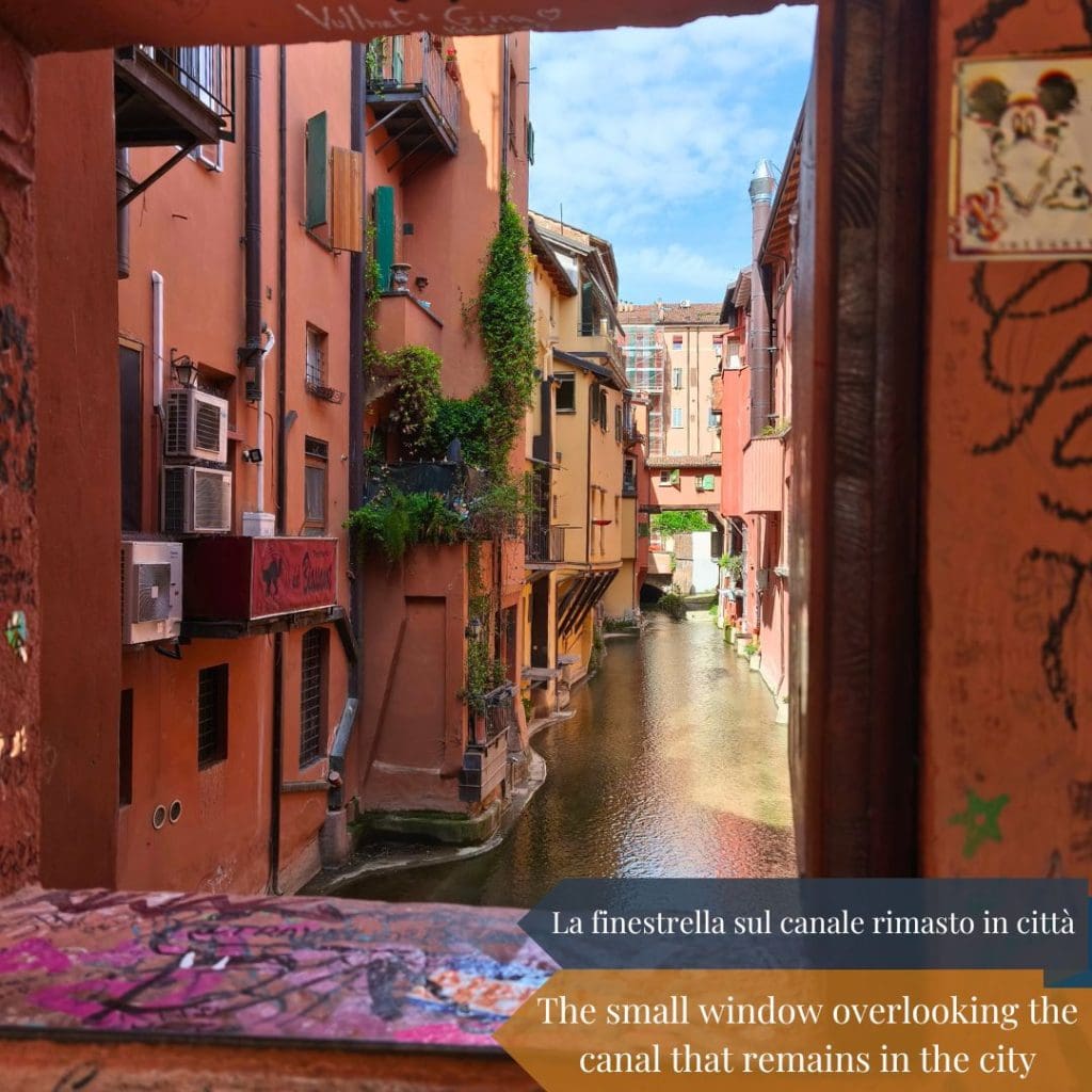 La finestrella sul canale rimasto in città