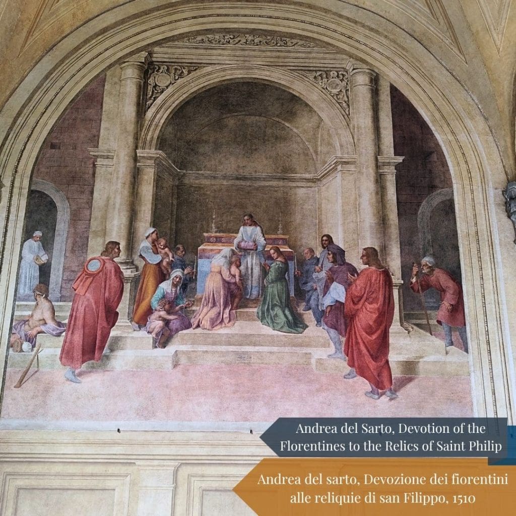 Devozione dei fiorentini a San Filippo, Andrea del Sarto 1510