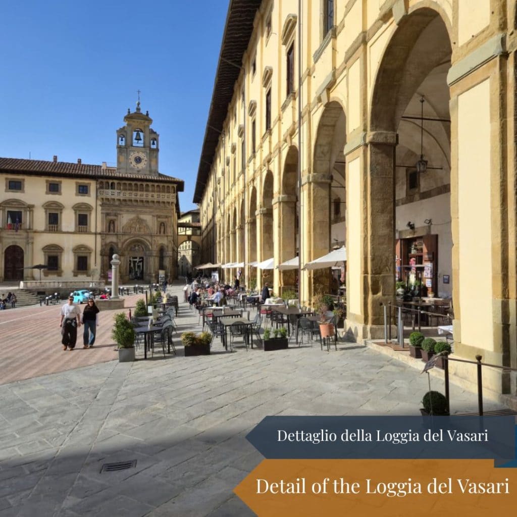 Detail of the Loggia del Vasari