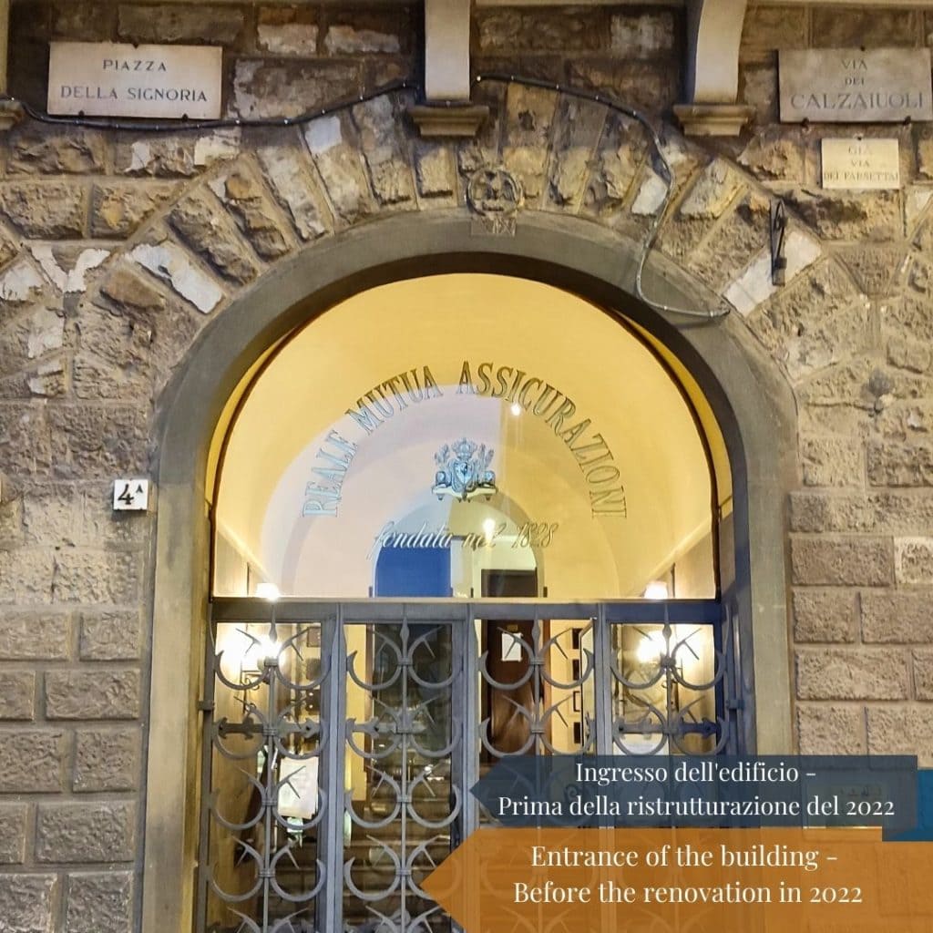Ingresso del Palazzo prima della ristrutturazione del 2022
