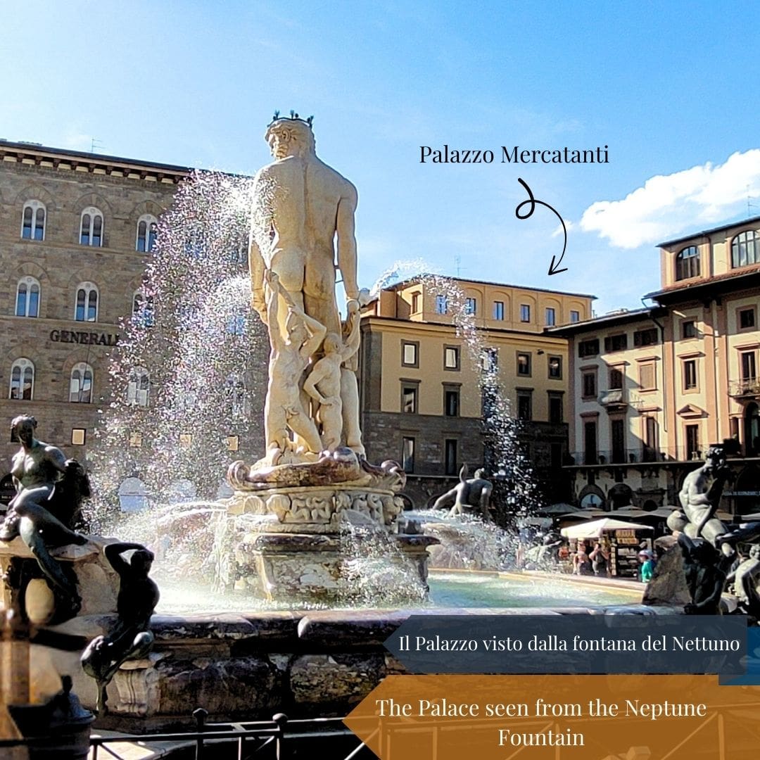 Palazzo Mercatanti visto dal Biancone in Piazza Signoria