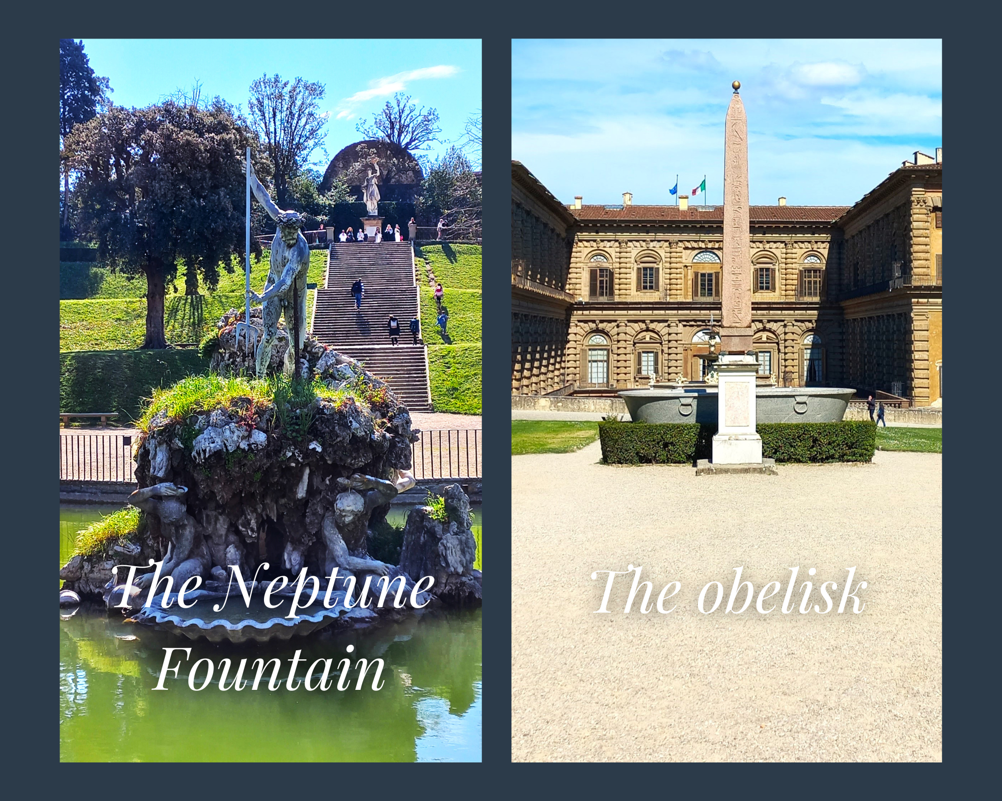 Monuments in Boboli Gardens