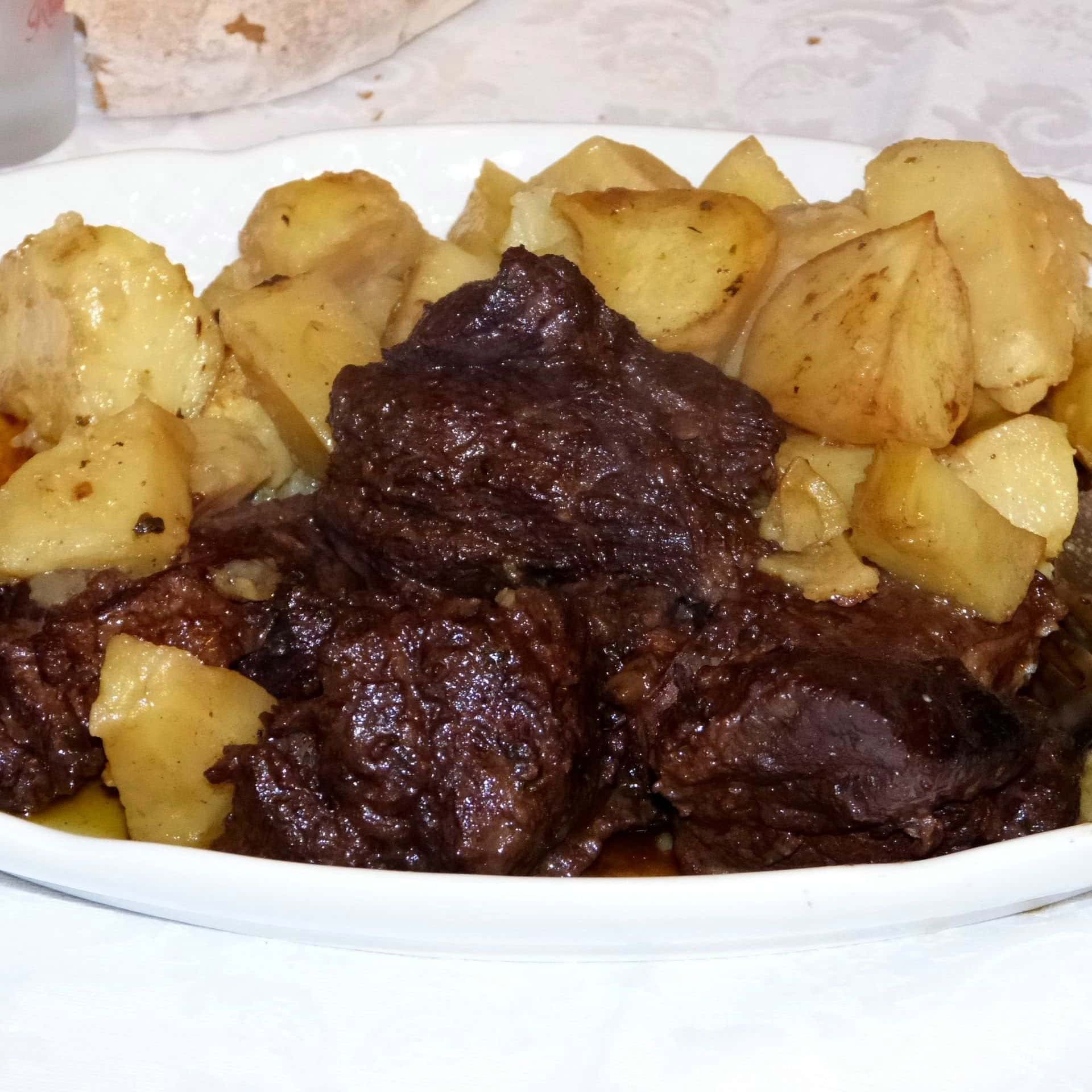 Peposo which is a kind of beef stew with black pepper