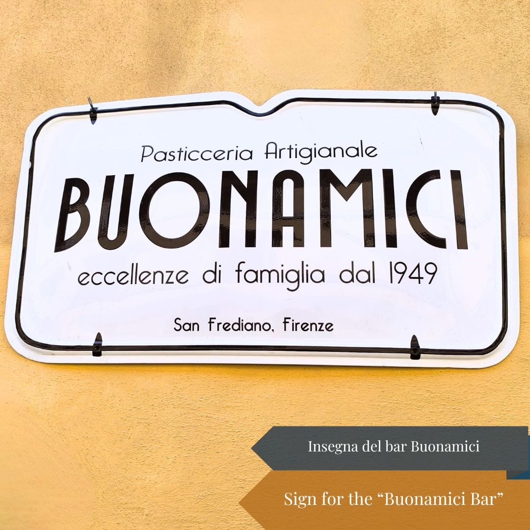 Sign for Buonamici Bar