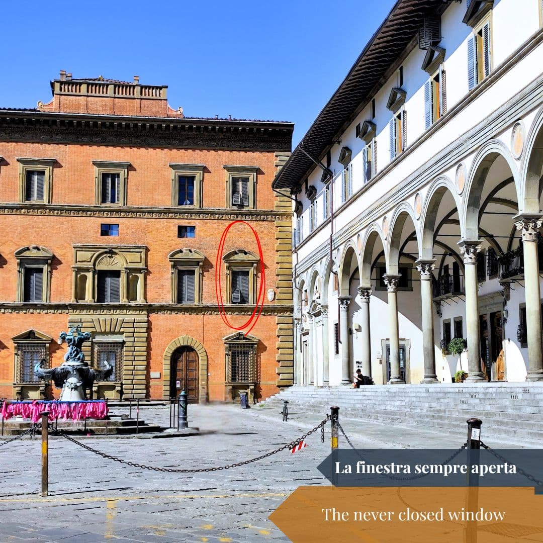 Palazzo Budini Gattai e la finestra mai chiusa Palazzo Budini Gattai e la finestra mai chiusa