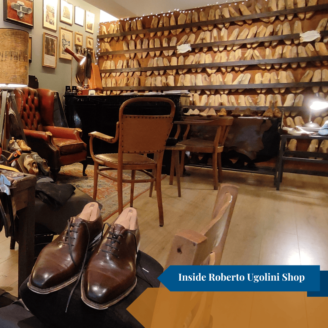 Inside the shop of Roberto Ugolini