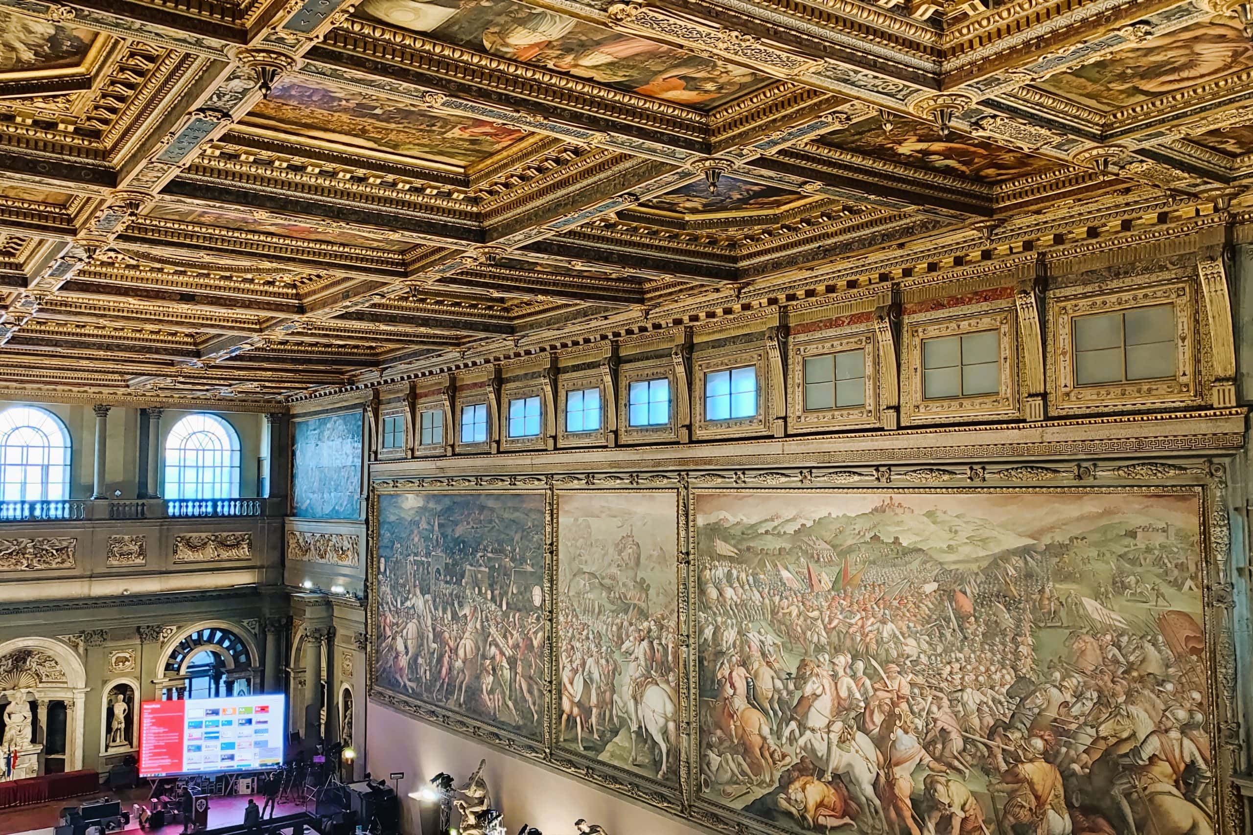 The hall of the 500 in Palazzo Vecchio