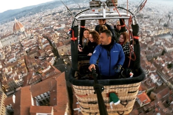 Moment of relax on the balloon