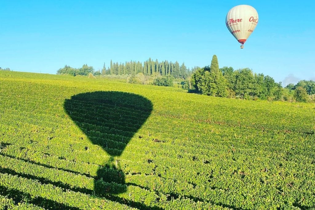 Vineyards and balloons