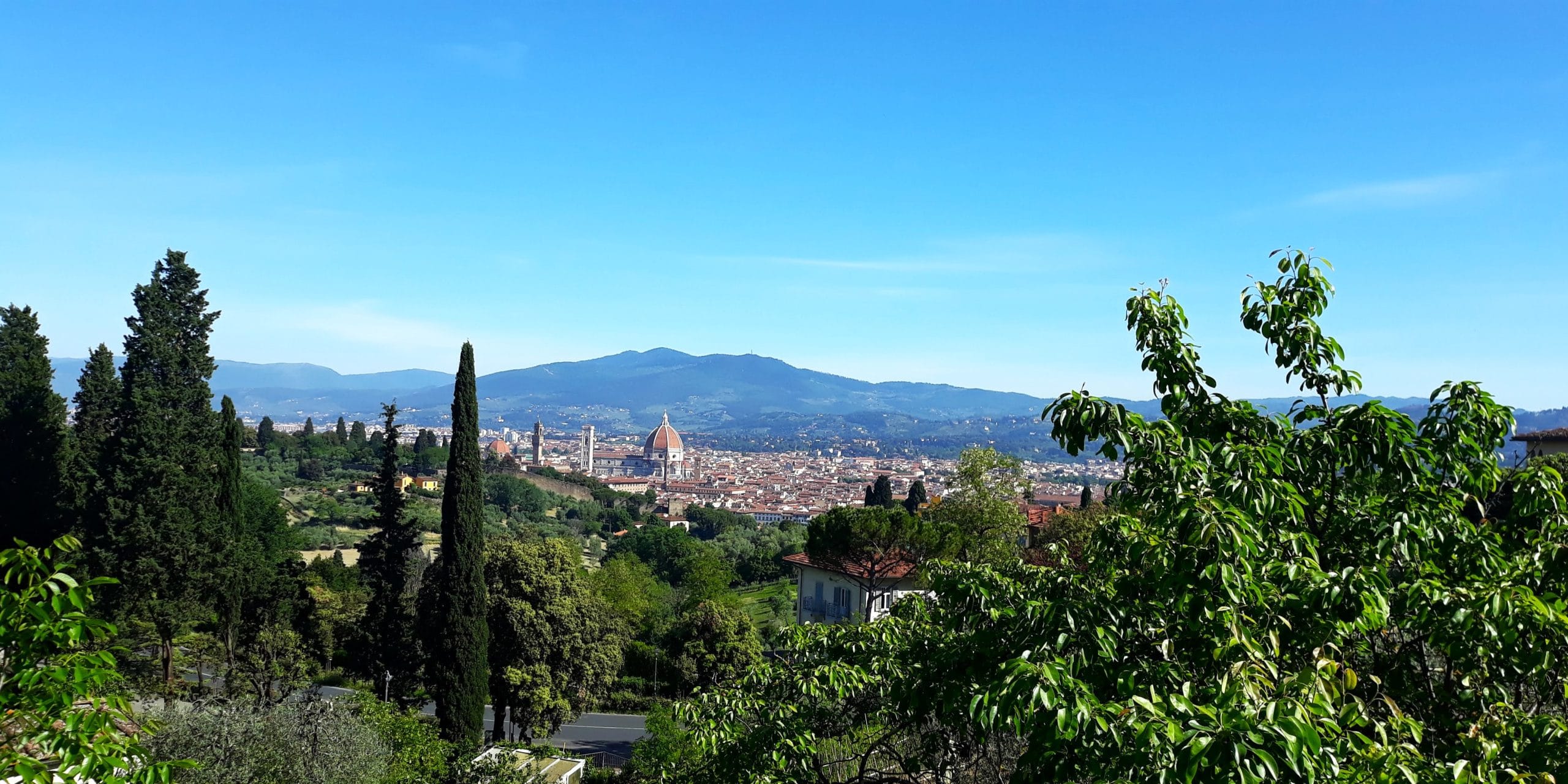 View from Viale Michelangiolo while doing jogging